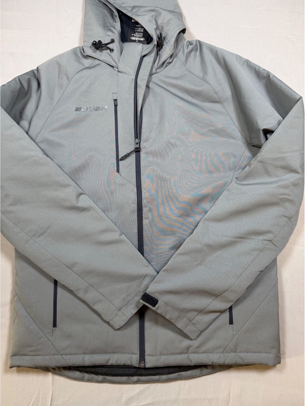 Bauer Supreme Heavyweight Jacket Gray Senior NWT Puffer Hockey Team Jacket